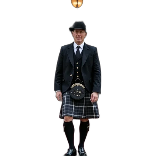 umbrella, hat, staff, jacket transparent PNG cut-out