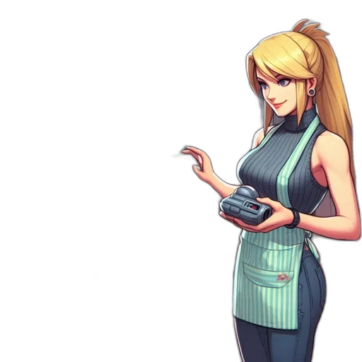 dress, staff, food, pixel art transparent PNG cut-out