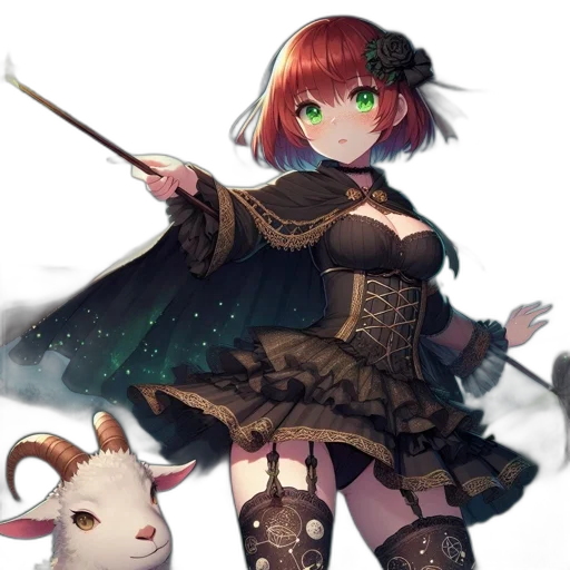 staff, weapon, sword, dress transparent PNG cut-out