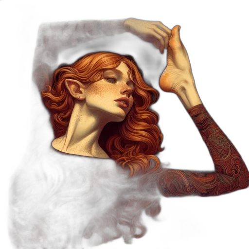 crown, dress, face, hair transparent PNG cut-out