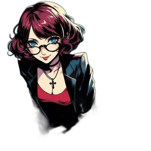 jacket, staff, face, comic book art transparent PNG cut-out