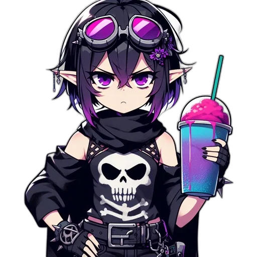 weapon, staff, cyberpunk, pixel art transparent PNG cut-out