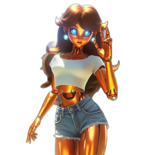 robot, jewelry, concept art, 3d render transparent PNG cut-out