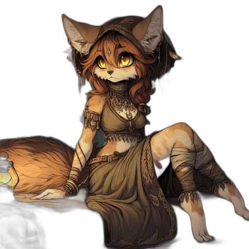 staff, dress, jewelry, fantasy art transparent PNG cut-out