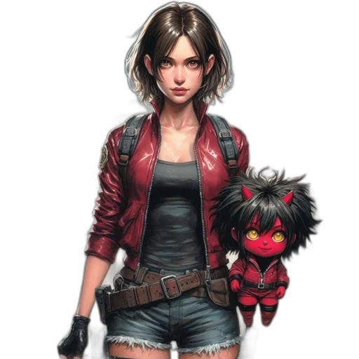 jacket, concept art, comic book art, fantasy art transparent PNG cut-out