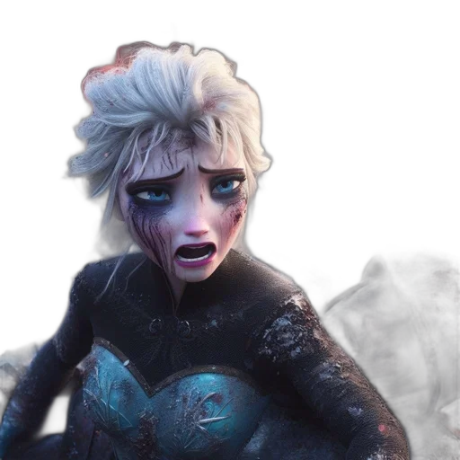 face, concept art, comic book art, fantasy art transparent PNG cut-out