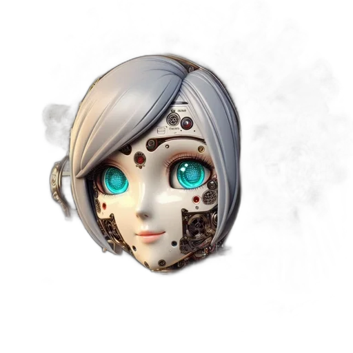 face, mask, robot, staff transparent PNG cut-out