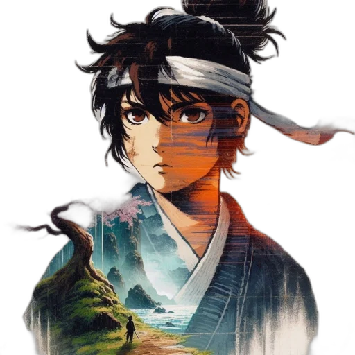 dragon, mask, face, staff transparent PNG cut-out