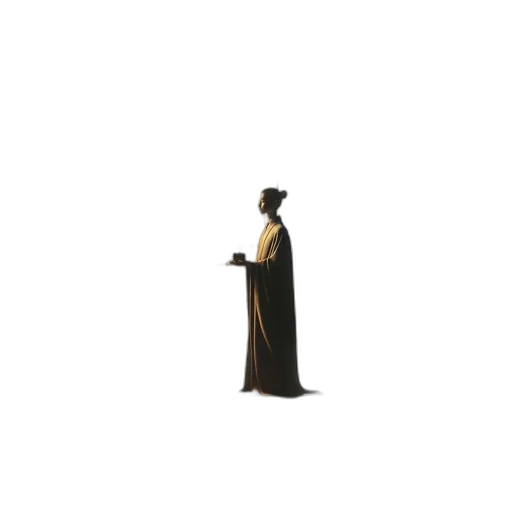 dress, staff, robot, crown transparent PNG cut-out