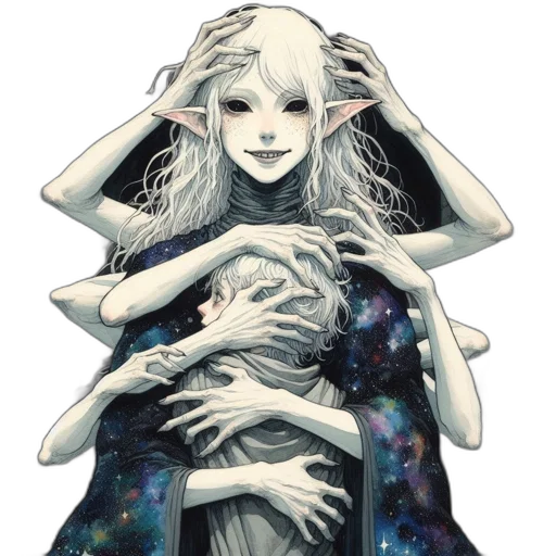 creature, mask, dress, face transparent PNG cut-out