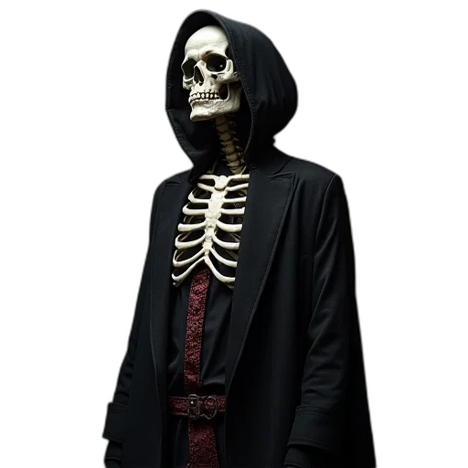 jacket, staff, jewelry, mask transparent PNG cut-out