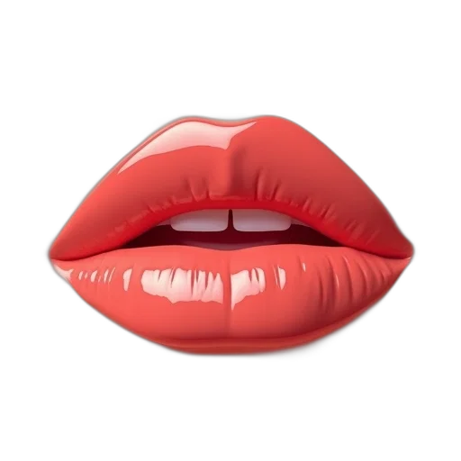 photorealistic, 3d render, red, maybelline transparent PNG cut-out