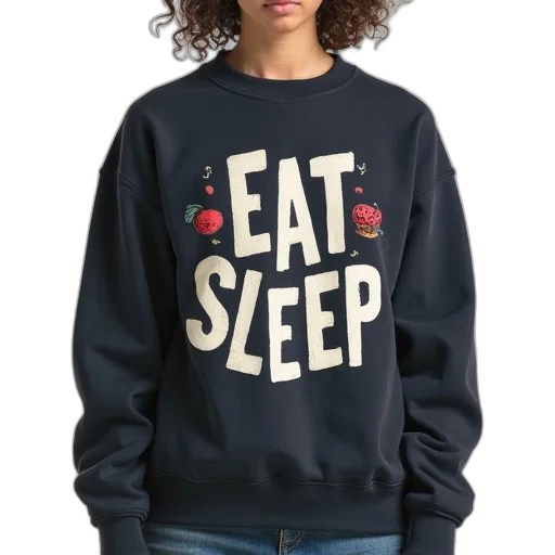 jacket, eat, sleep, sweatshirt transparent PNG cut-out