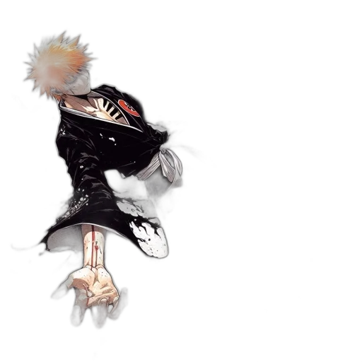 creature, mask, jacket, weapon transparent PNG cut-out