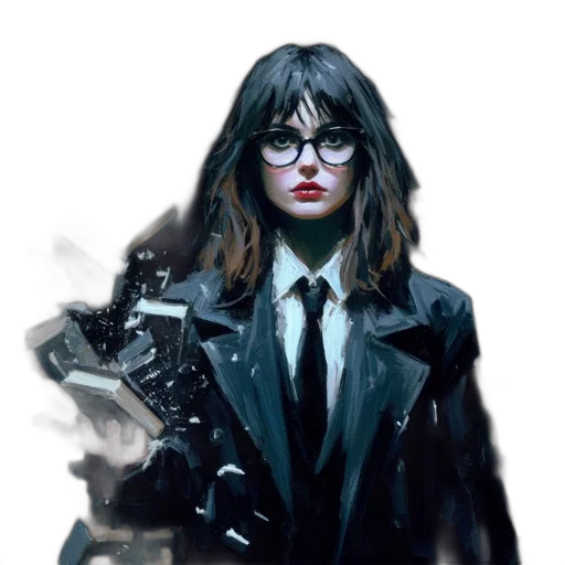 jacket, concept art, comic book art, cyberpunk transparent PNG cut-out