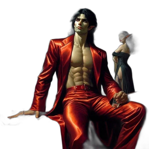 jacket, concept art, comic book art, fantasy art transparent PNG cut-out