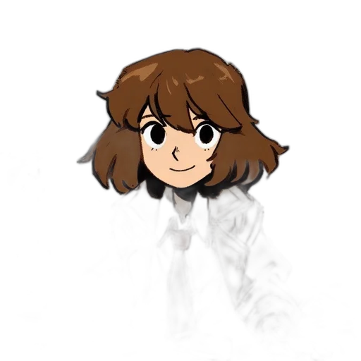 staff, hair, face, creature transparent PNG cut-out