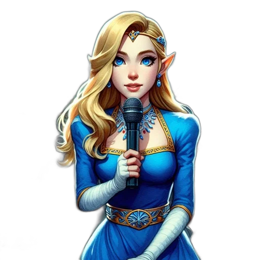 staff, dress, fantasy art, comic book art transparent PNG cut-out