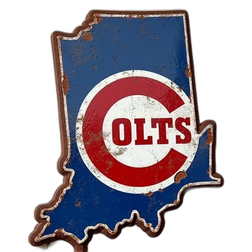 indianapolis, colts, distressed, cut transparent PNG cut-out