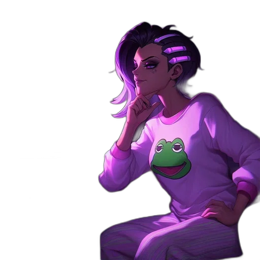 jacket, staff, face, creature transparent PNG cut-out