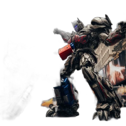 robot, weapon, concept art, 3d render transparent PNG cut-out