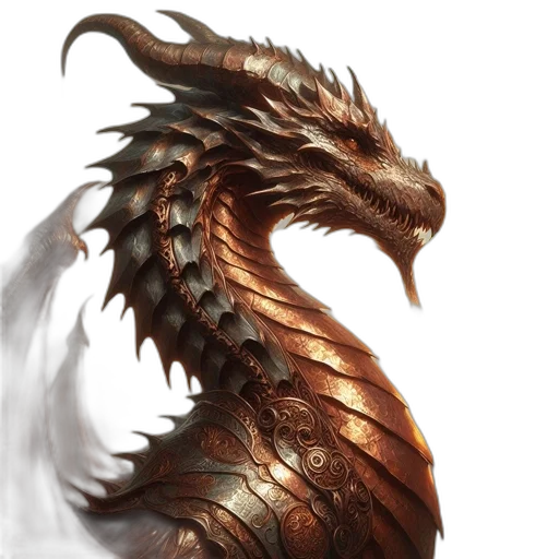 dragon, sword, creature, staff transparent PNG cut-out