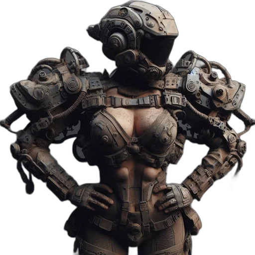 robot, weapon, dress, jacket transparent PNG cut-out