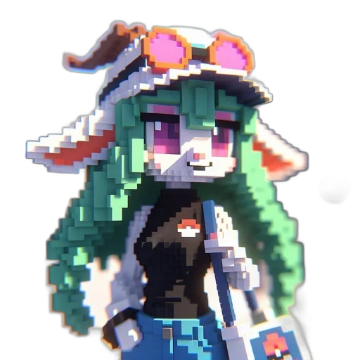 hat, staff, robot, jacket transparent PNG cut-out