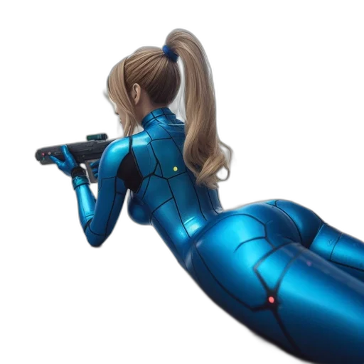 robot, weapon, hair, staff transparent PNG cut-out