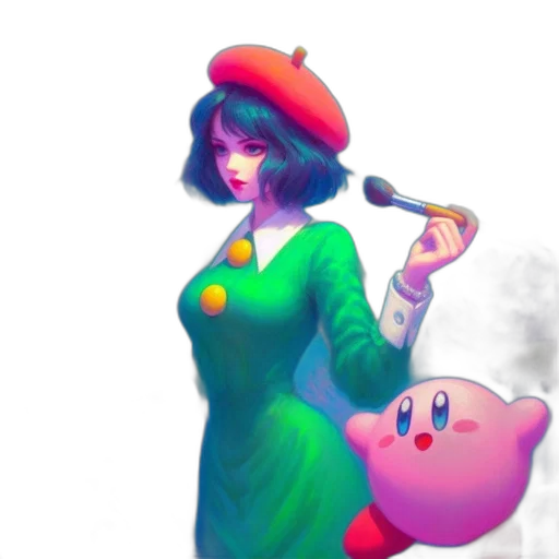 dress, hat, weapon, staff transparent PNG cut-out