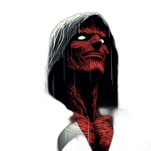 face, mask, comic book art, concept art transparent PNG cut-out