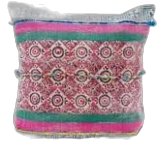 vibrant, handcrafted, pillow, intricate transparent PNG cut-out