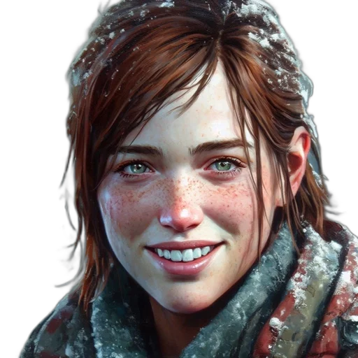 face, dragon, jacket, weapon transparent PNG cut-out