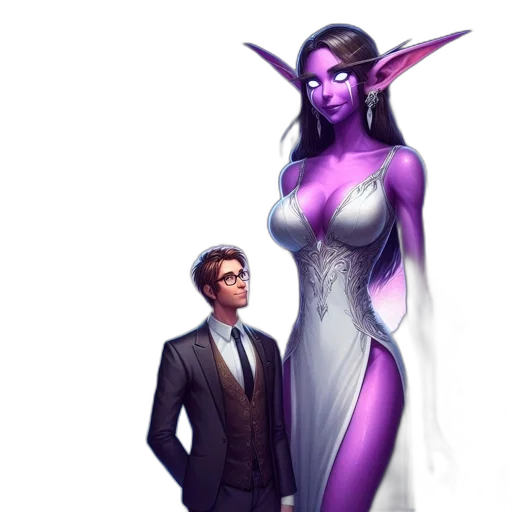 dress, staff, concept art, fantasy art transparent PNG cut-out