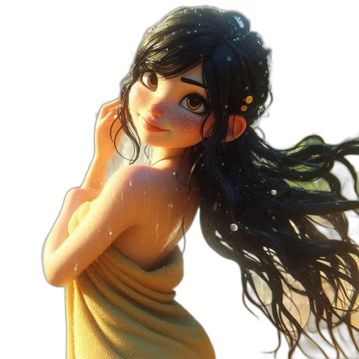 dress, face, hair, fantasy art transparent PNG cut-out