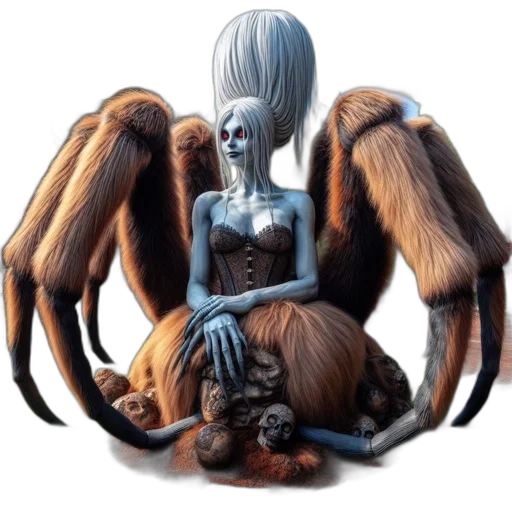 creature, hair, animal, staff transparent PNG cut-out