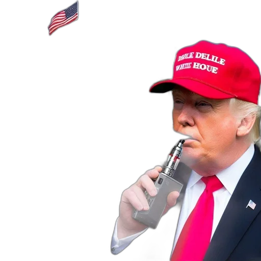weapon, hat, staff, vaporwave transparent PNG cut-out