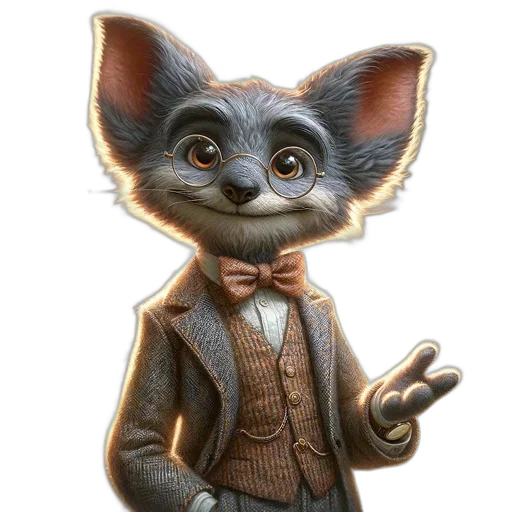 staff, animal, face, creature transparent PNG cut-out