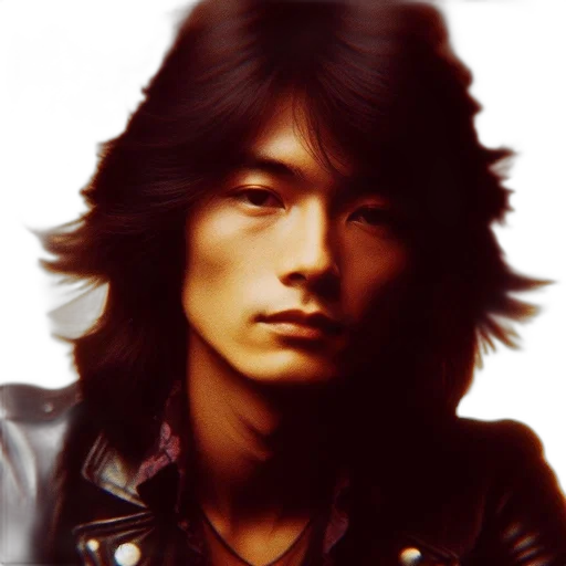 face, hair, jacket, photorealistic transparent PNG cut-out