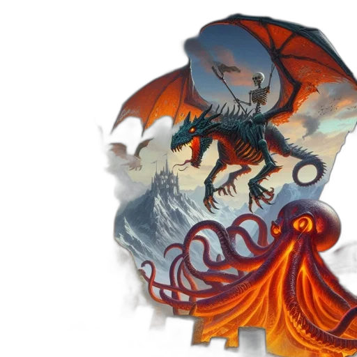 dragon, concept art, fantasy art, twilight transparent PNG cut-out