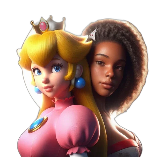 crown, face, concept art, 3d render transparent PNG cut-out