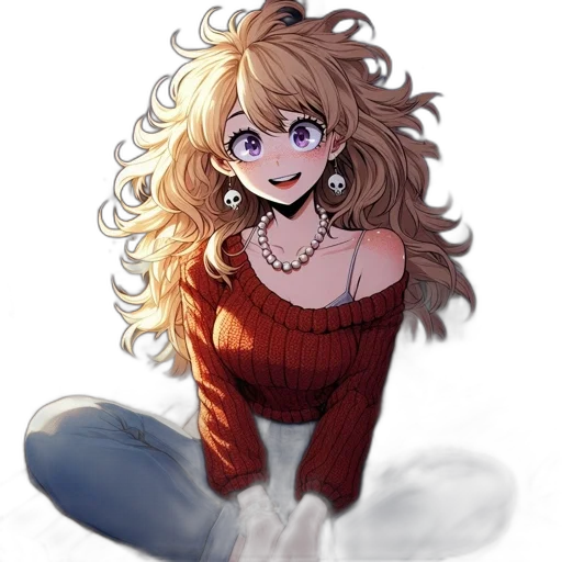 hair, dress, face, creature transparent PNG cut-out