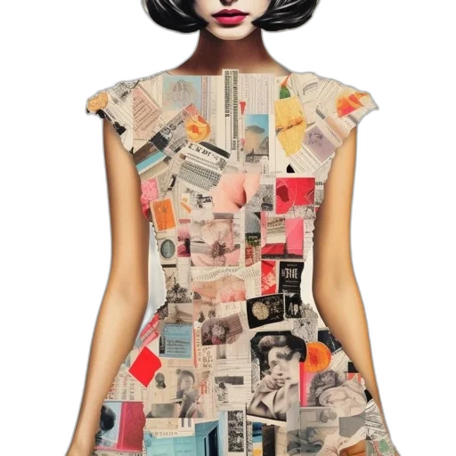 dress, cartoon, woman, striking transparent PNG cut-out