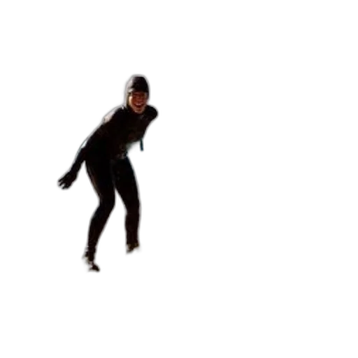 3d render, person, wetsuit, stands transparent PNG cut-out