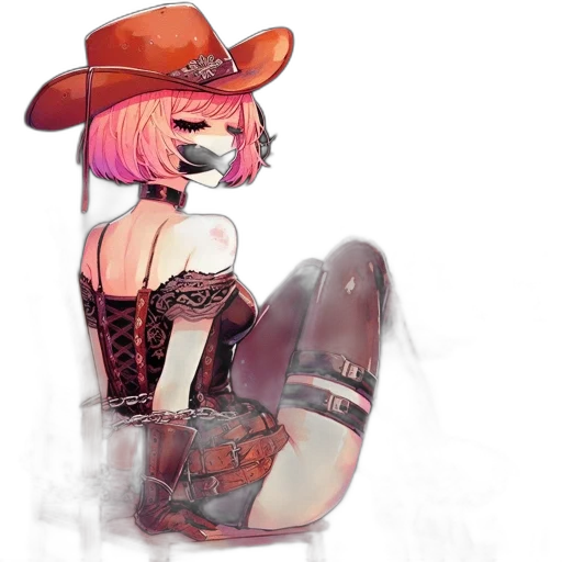 hat, dress, weapon, mask transparent PNG cut-out