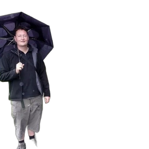 umbrella, jacket, rain, three transparent PNG cut-out