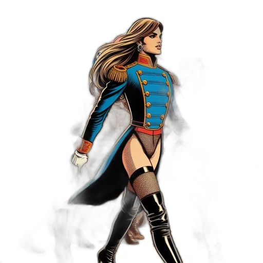 comic book art, concept art, fantasy art, 3d render transparent PNG cut-out
