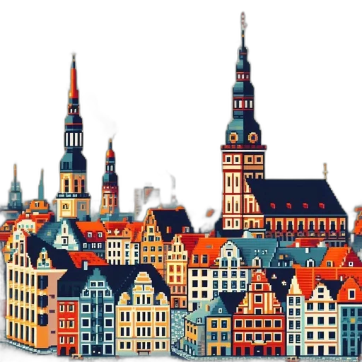 building, watercolor, concept art, photorealistic transparent PNG cut-out