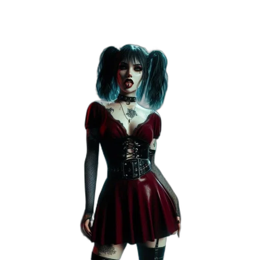 dress, concept art, 3d render, comic book art transparent PNG cut-out