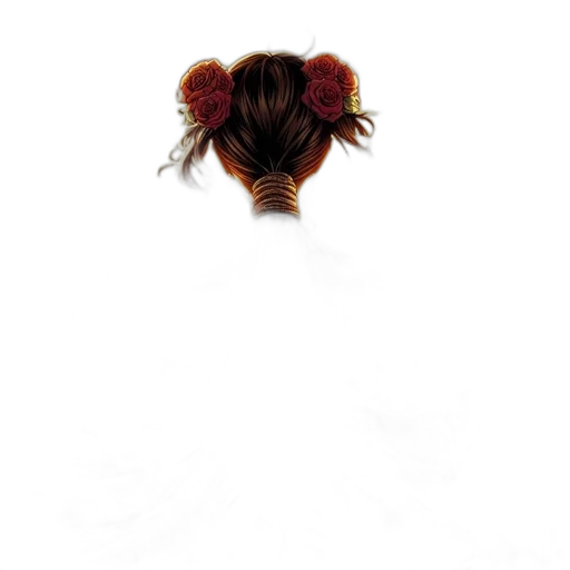 hair, crown, flower, animal transparent PNG cut-out